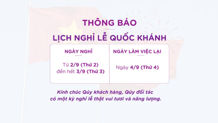 Nghỉ lễ 2/9 của 3P EYECARE